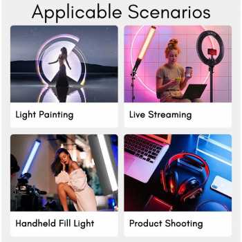 Gambar produk Tolifo Lampu LED RGB Studio Fill Light Stick 2700-10000K 2200mAh 30W - ST-30RGB