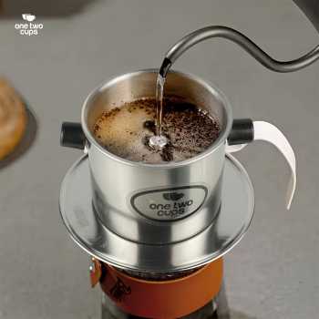 Gambar produk One Two Cups Vietnam Drip Coffee Filter Pot Saringan Kopi 120ml 7Q - ON-7Q