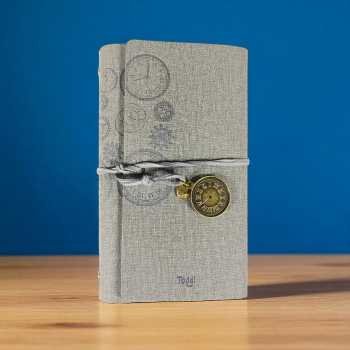 Gambar produk Toddi Buku Jurnal Binder Leather Notebook A6 160 Page Grid Blank Line - T680