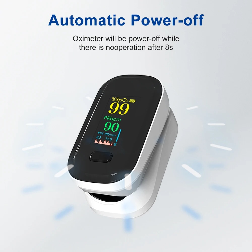 Gambar produk RESOXY Fingertip Pulse Oximeter Alat Ukur Saturasi Oksigen Darah TFT - YK-80A