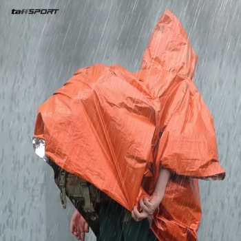 Gambar produk TaffSPORT Jas Hujan Portable Disposable Raincoat Poncho PE All Size - Jn62