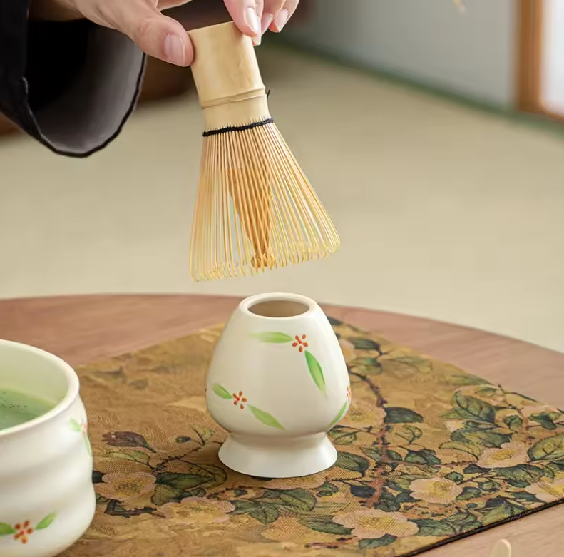 Gambar produk CZSAE Matcha Set Kit Chawan Chasen Stand Chashaku Ceramic 580ml 4 PCS - CZ1