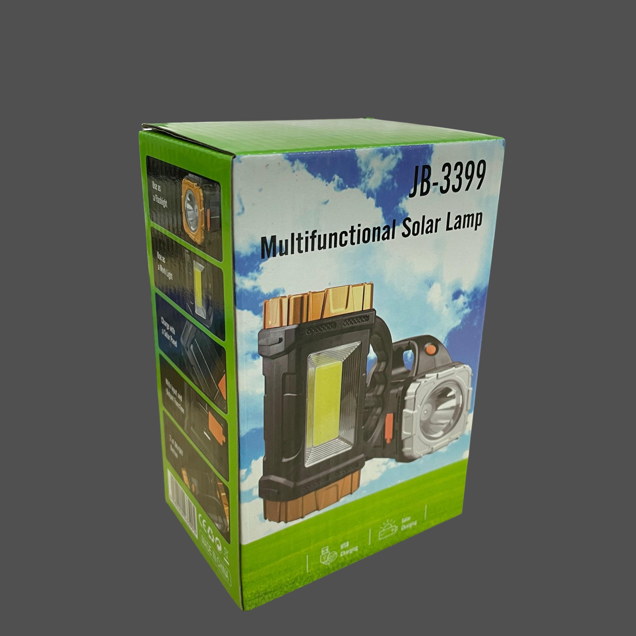 Gambar produk Rozoa Senter LED Camping Lamp Solar Power Bank Rechargeable - JB-3399