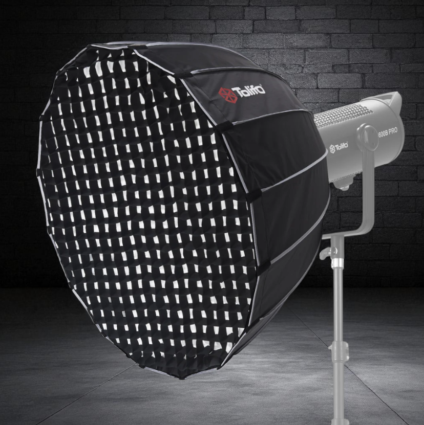Gambar produk TOLIFO Softbox Parabolik Octagonal Honeycomb Quick Released 90cm - TL90