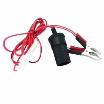 Gambar produk HYK DIY Terminal Clip On Aki Mobil Cigarette Plug 12V 1.5M - A3381