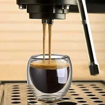 Gambar produk One Two Cups Cangkir Kopi Kaca Tahan Panas Double Wall Love Cup 140ml - CV2103l