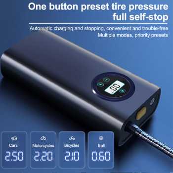 NEWBOLER Pompa Ban Mobil Elektrik Inflator Portable 150 PSI 3000mAh - SCK619-3