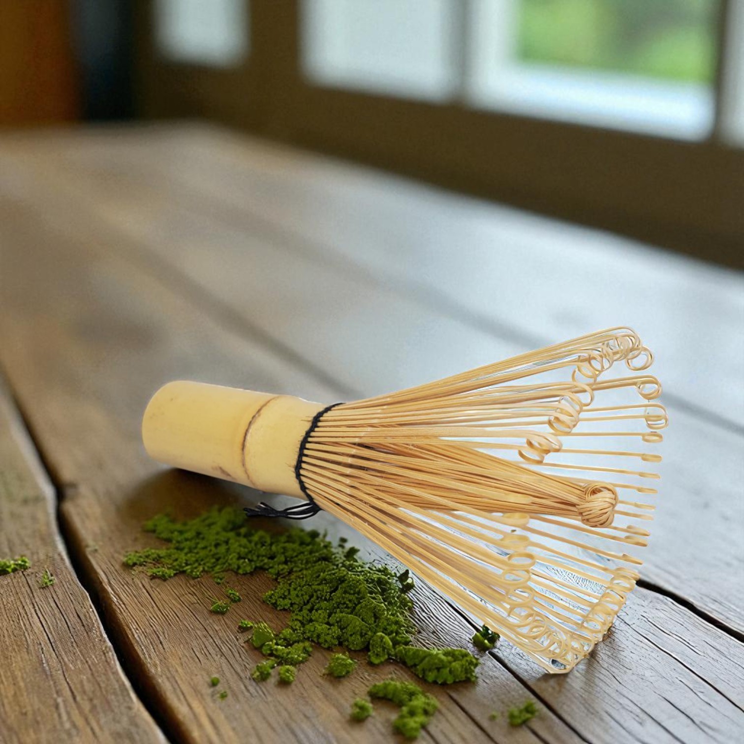 Gambar produk Baiben Li Chasen Bamboo Whisk Matcha Pengaduk Teh Jepang 52 Tangkai - B58
