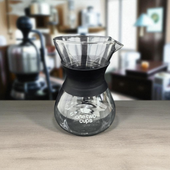 Gambar produk One Two Cups Coffee Server Chemex Drip Pour Over Borosilicate Glass 400ml - SE111