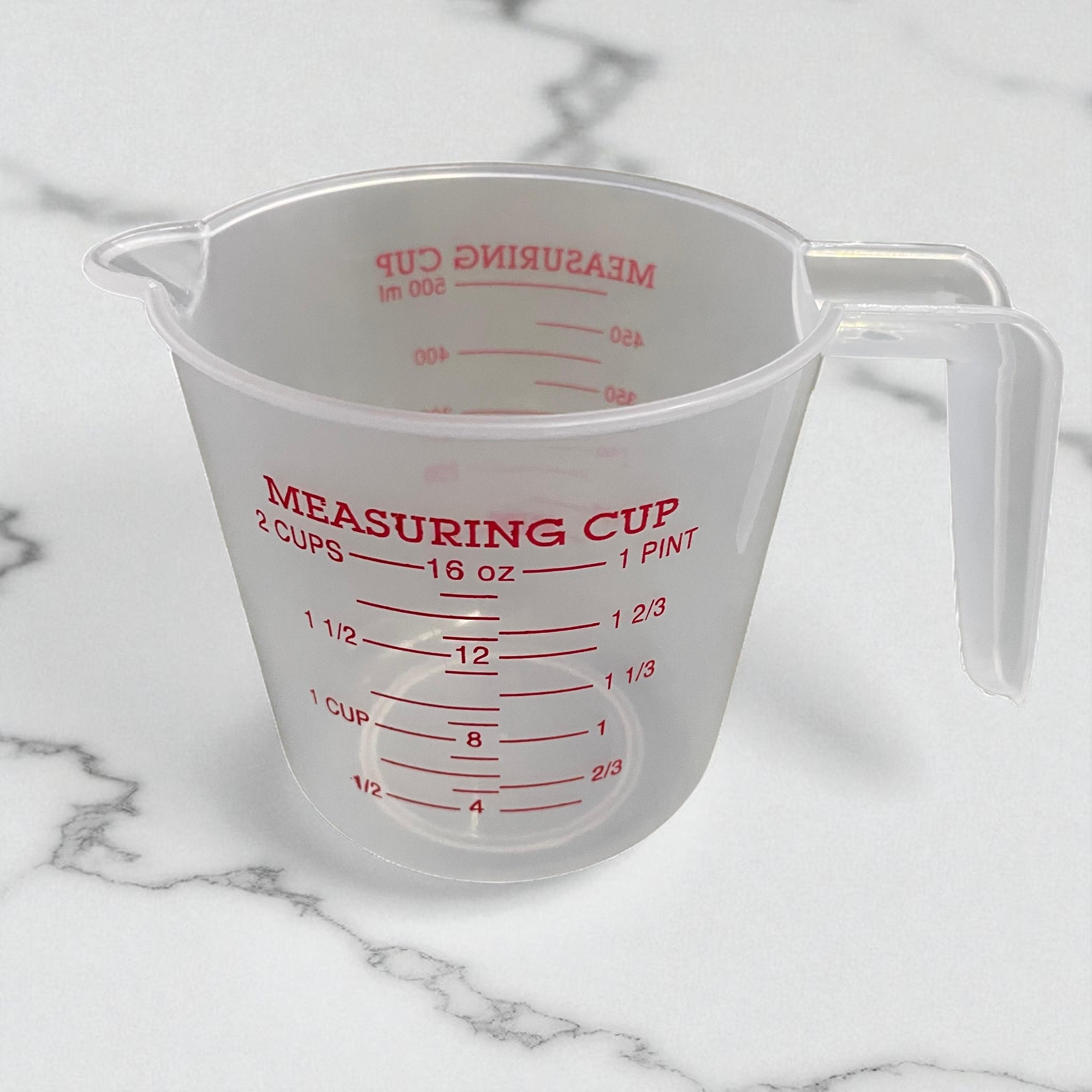 Gambar produk KOLE Gelas Ukur Takaran Plastik Measuring Cup OZ 250ml/500ml/1L 3 PCS - K31