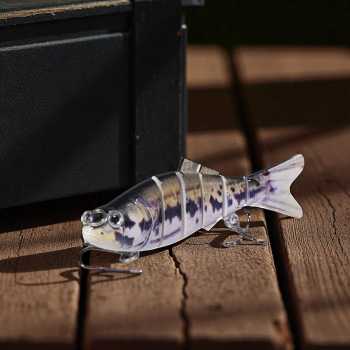 Gambar produk BASSLER Umpan Pancing Ikan Lifelike Fish Bait Lure 6 Section 10cm 18g - BS180