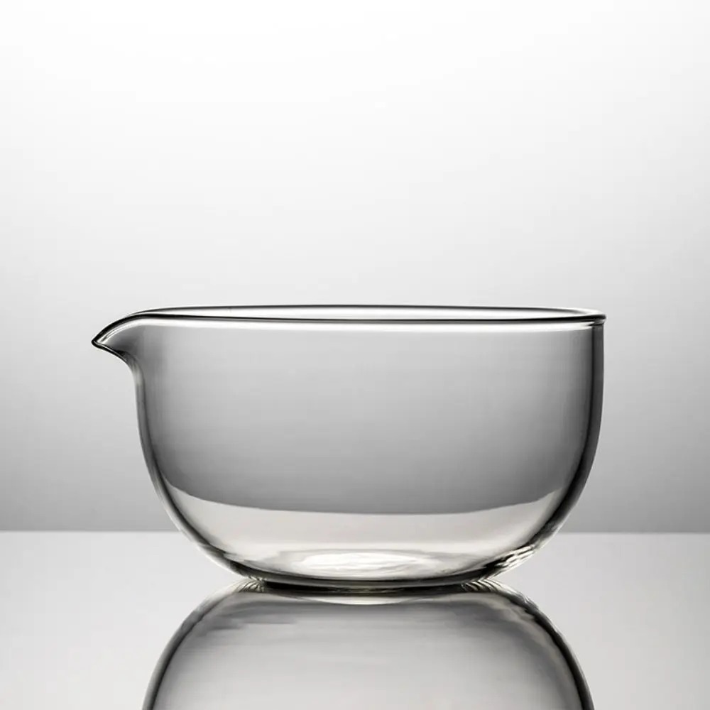 Gambar produk OYCHA Mangkuk Teh Chawan Kaca Transparent Japanese Matcha Bowl Small Round - OY-12