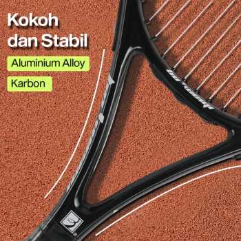 Gambar produk BO WEIQI Raket Tenis Carbon Aluminium Alloy 100sq 16x20 280g - B-280