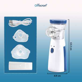 Gambar produk TaffOmicron Alat Terapi Pernapasan Mesh Nebulizer Rechargeable 200mA - JSL-W302