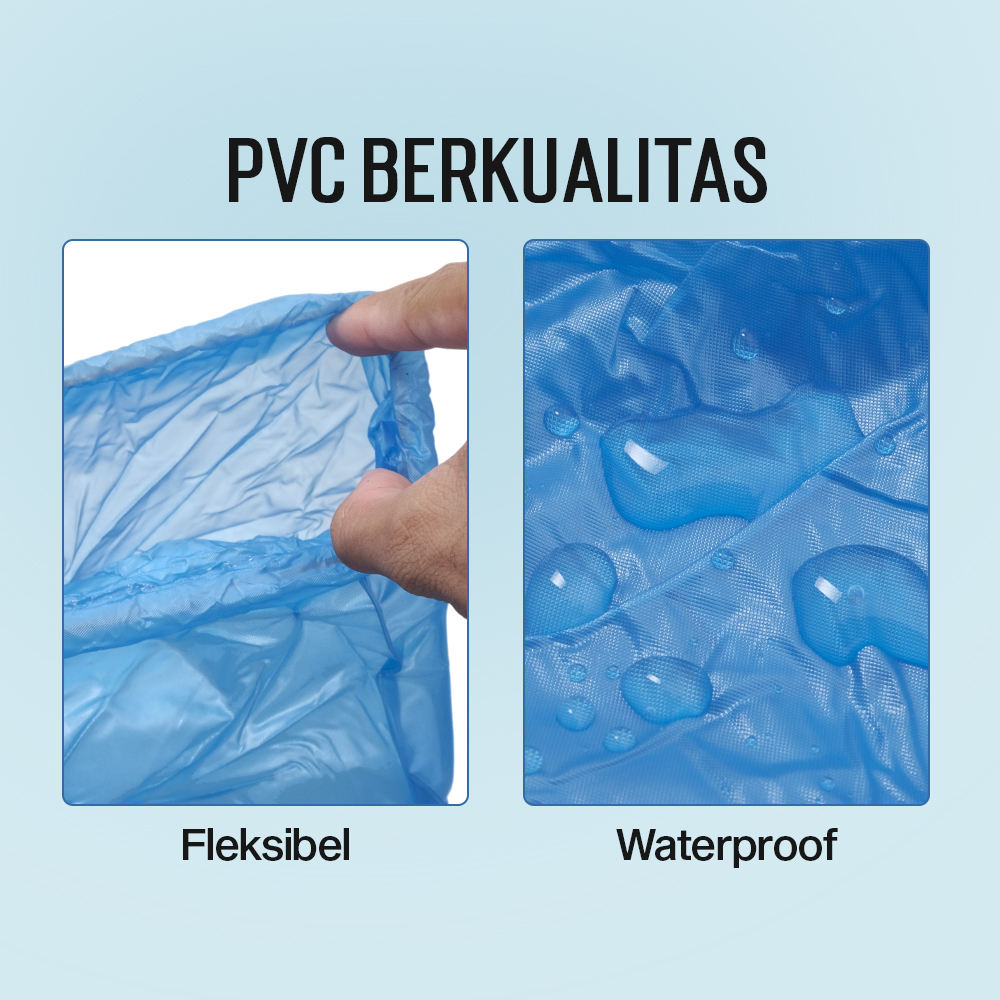 Gambar produk SAFEBET Jas Hujan Sepatu Anti Air Shoes Cover PVC Non Slip XXL 44-45 - YXT01