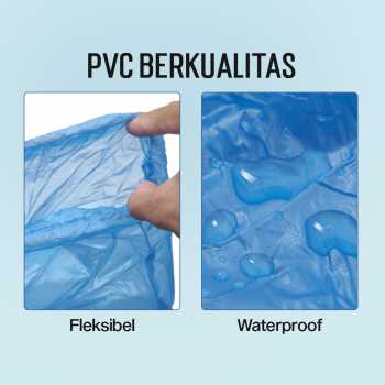 Gambar produk SAFEBET Jas Hujan Sepatu Anti Air Shoes Cover PVC Non Slip XXL 44-45 - YXT01