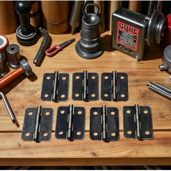 Gambar produk KitTrader Engsel Pintu Lemari Kabinet Door Hinge 4 Hole 21x30mm 10 PCS - KT519