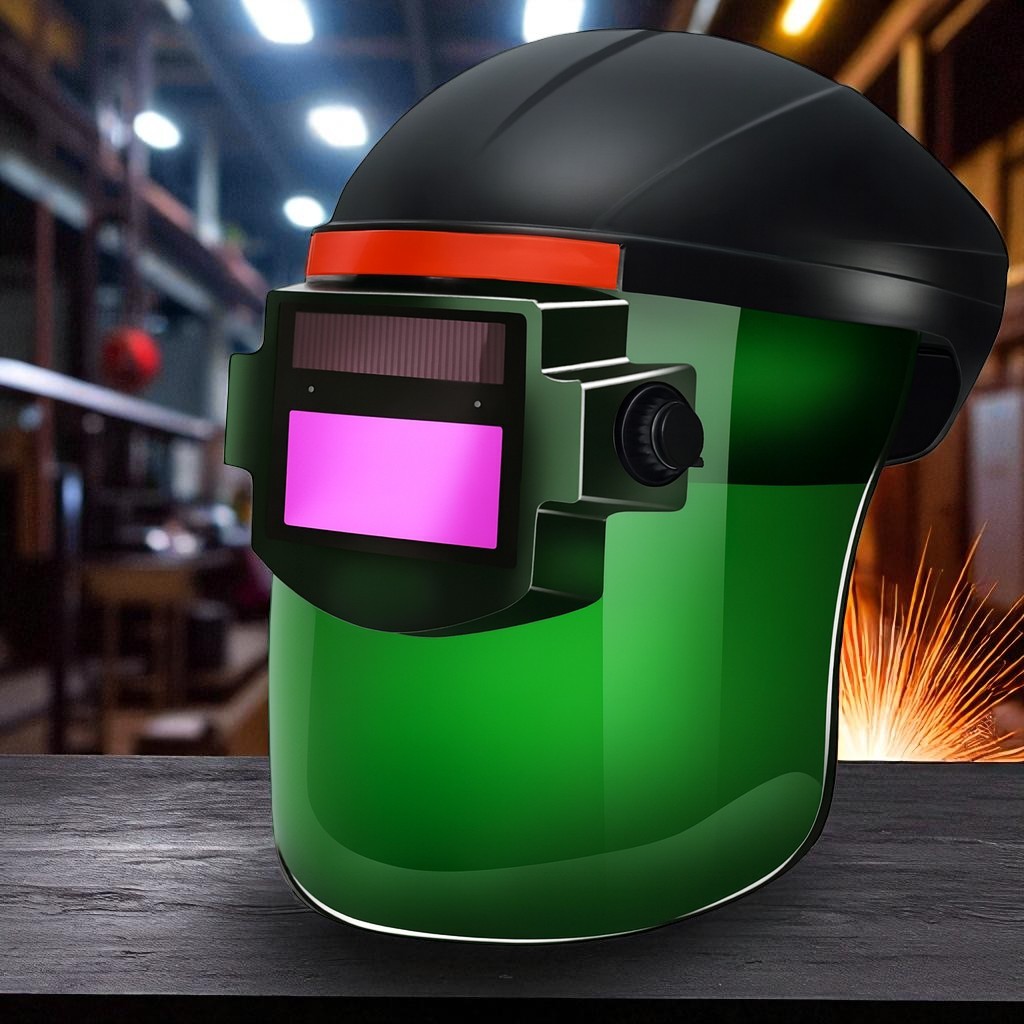 Gambar produk FMA Helm Las Otomatis Darkening True Color Solar Welding Mask - FM-DTD