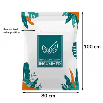 Gambar produk TaffPACK Kantong Plastik Vakum Pakaian Multifungsi Vacuum Bag 1 PCS 80x100cm - TF158