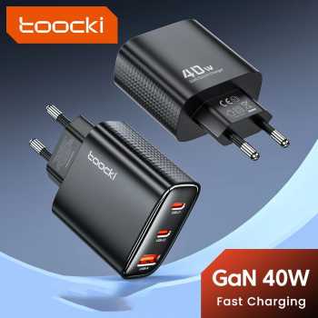 Toocki Kepala Charger Fast Charging GaN Multi Port USB Type C 40W - TCT40-22EU