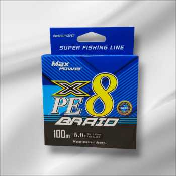 Gambar produk TaffSPORT Senar Pancing PE 8 Braided Strand Fishing Line 100M 5.0 - X8