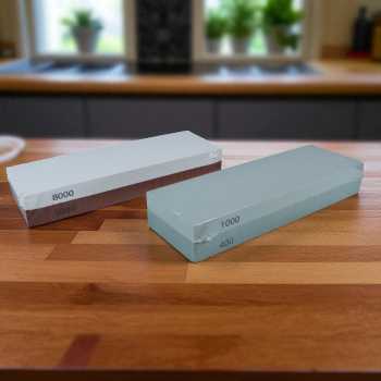 Gambar produk Chefic Batu Pengasah Pisau Knife Sharpener 400/1000 3000/8000 2PCS - CF380