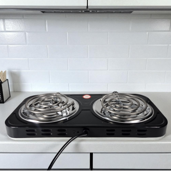 Gambar produk IPAN Kompor Listrik 2 Tungku Adjustable 5 Gear Coil Hot Plate 2000W - JX-2020B