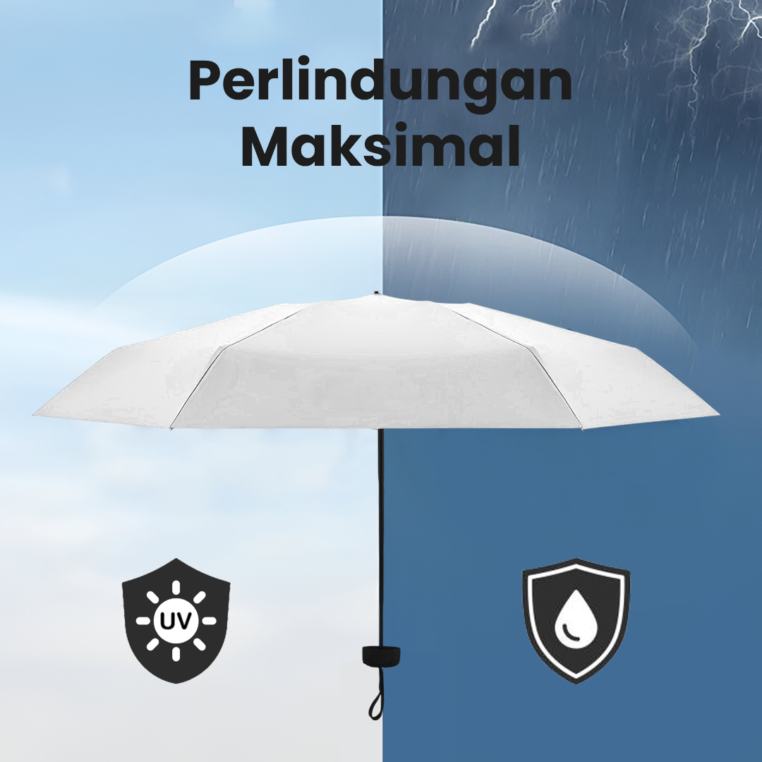 Gambar produk MUCAI Payung Lipat Kecil Portable Anti UV Waterproof UPF 50+ - 190T
