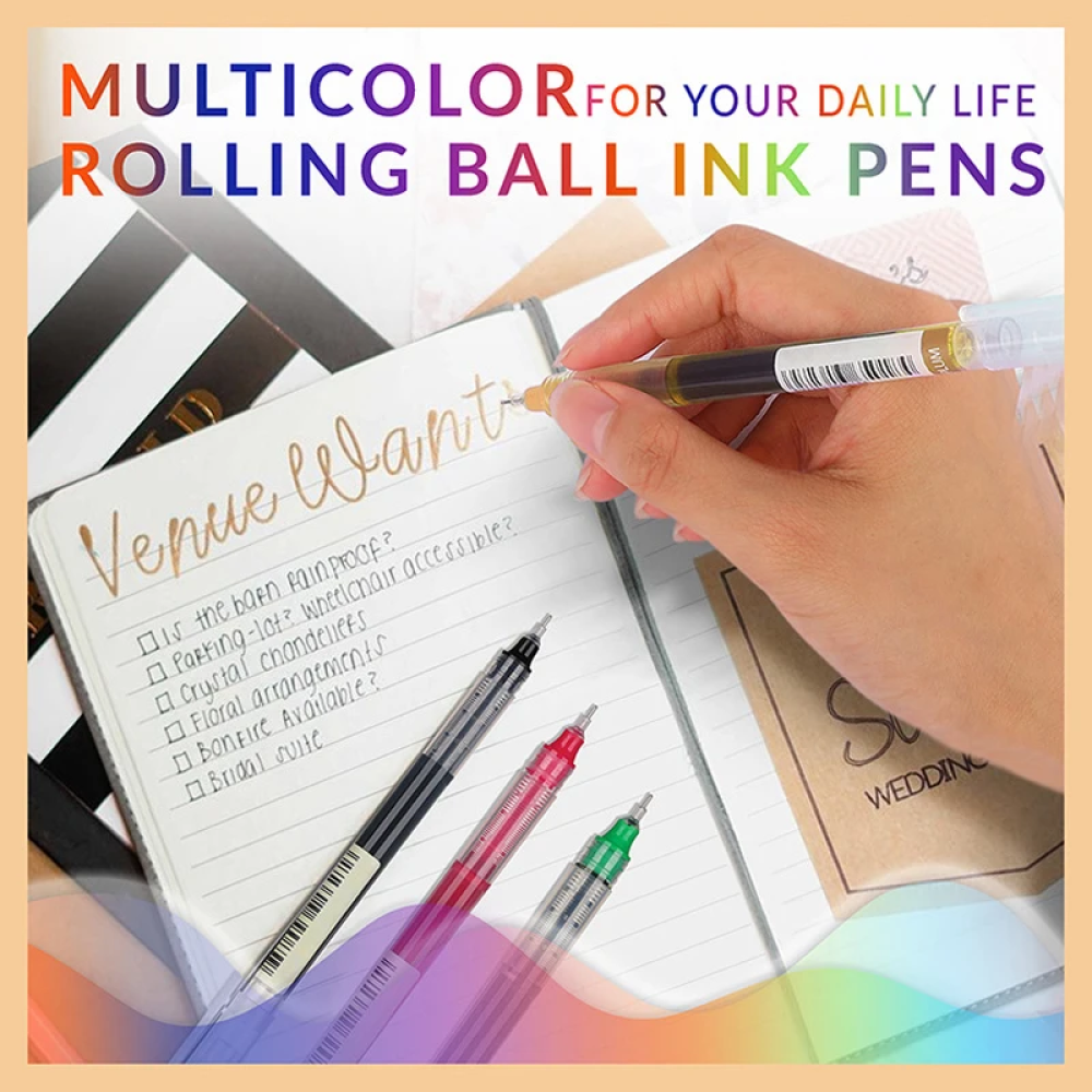 Gambar produk Xuanxuan Pulpen Bolpen Warna Warni Color Ballpoint Gel Pen 0.5mm - XX633