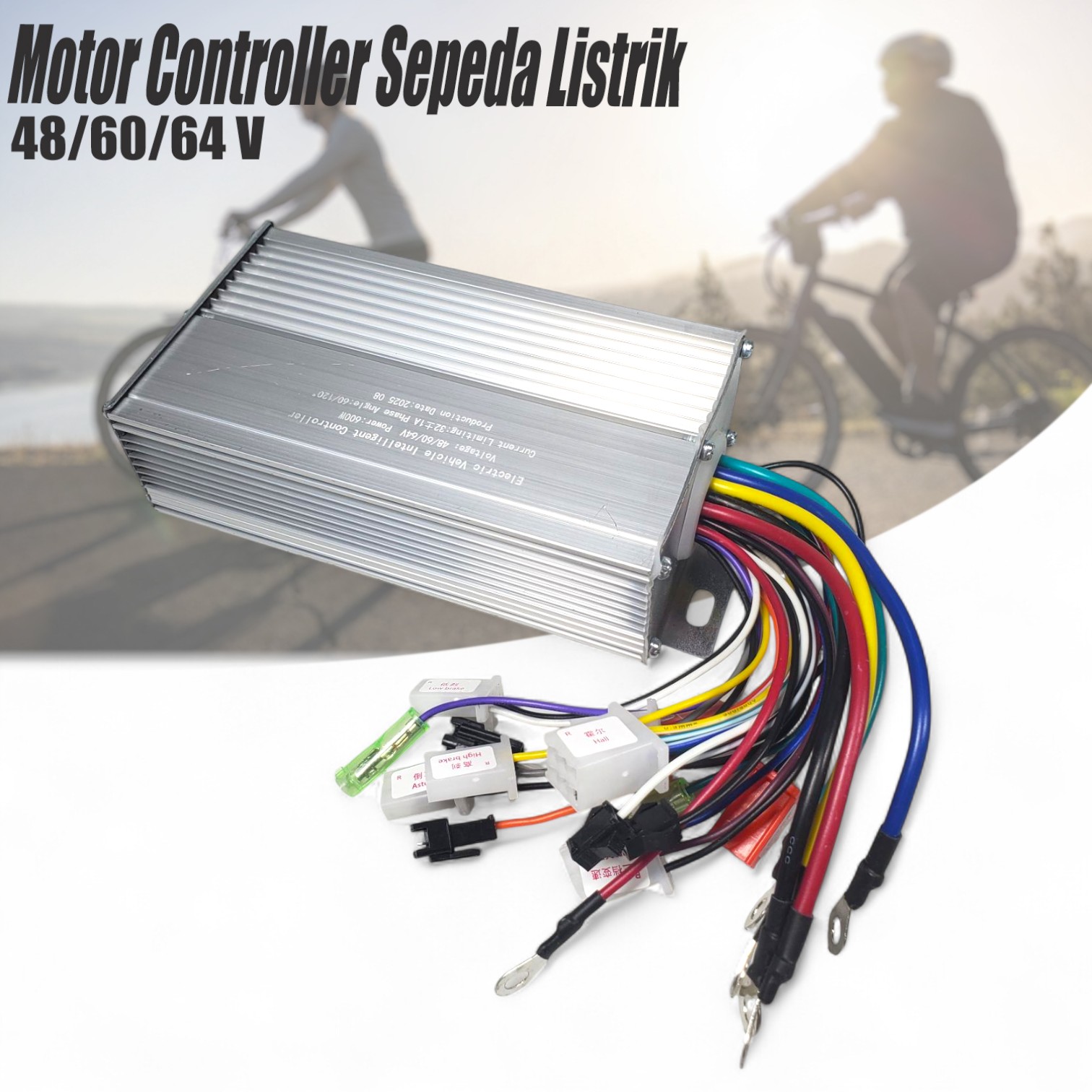 Gambar produk BAFANG Kontroler Sepeda Listrik Motor Controller 12 Tube 48/60/64V 600W - BF-126
