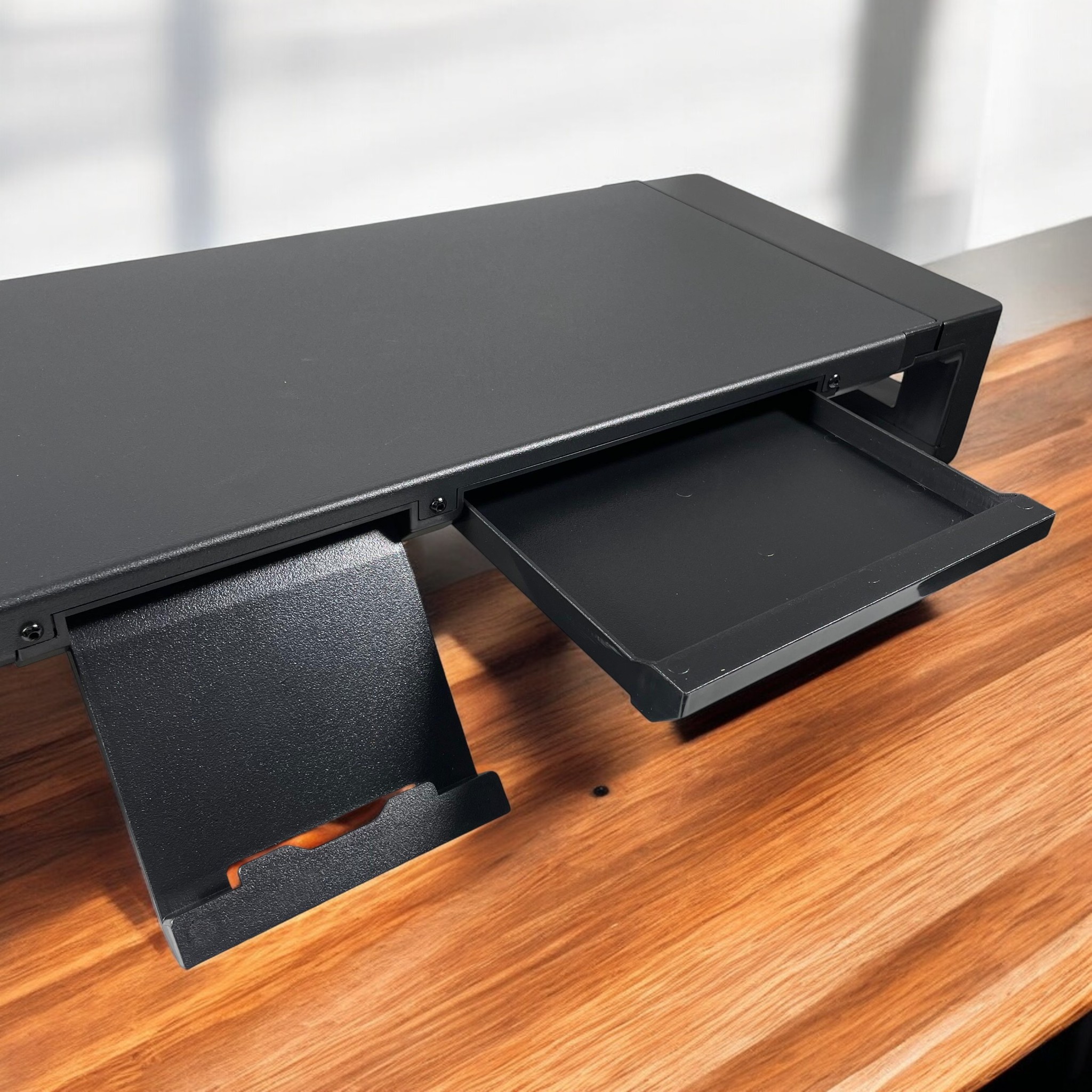 Gambar produk MJH Stand Monitor Laptop Desk with Wireless Charging and USB Port - KM6052
