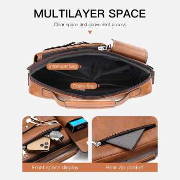 Gambar produk CarlKimu Tas Selempang Pria Kulit PU Leather Shoulder Crossbody Bag - CK-28