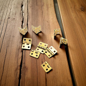 Gambar produk KitTrader Engsel Pintu Lemari Kabinet Door Hinge 4 Hole 10x8mm 40 PCS - KT581