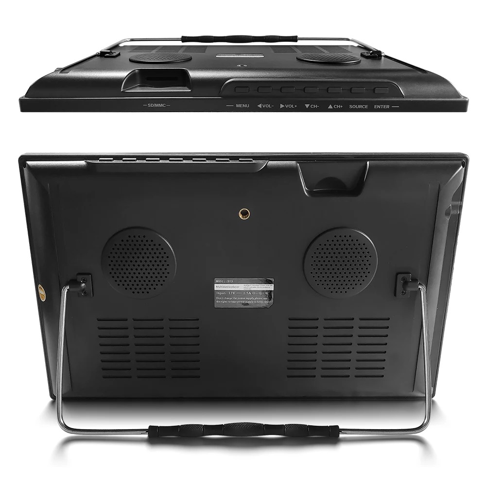 Gambar produk TRAVOR TV Digital Portable DVB-T2 TFT LED HD 13.3 Inch 1200mAh 18W - D13