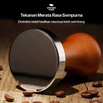 Gambar produk One Two Cups Tamper Kopi Espresso Coffee Press Powder Hammer 51mm - T15