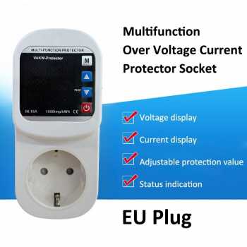Gambar produk FK Stop Kontak Pelindung Voltase Arus Socket Protector 16A 230V - F3KA