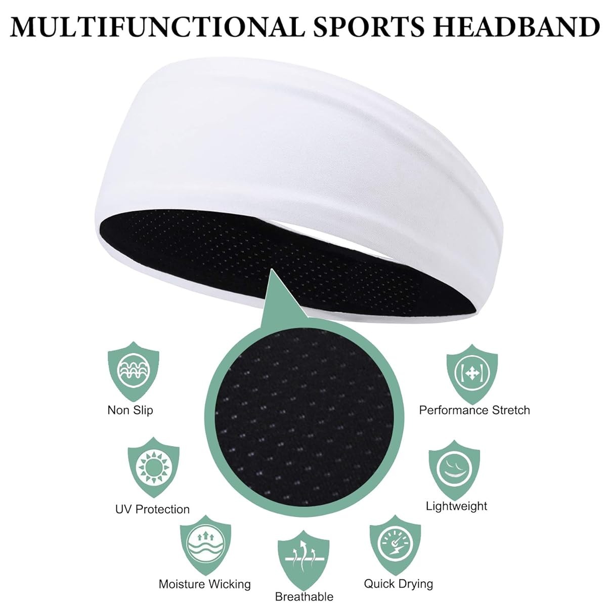 Gambar produk HappySport Bandana Headband Olahraga Elastic Sport Hairbands Yoga - A83