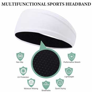 Gambar produk HappySport Bandana Headband Olahraga Elastic Sport Hairbands Yoga - A83