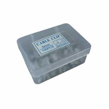 Gambar produk YUEQING Klip Kabel Cable Clip Round Wire Management with Box 5mm - YQ802