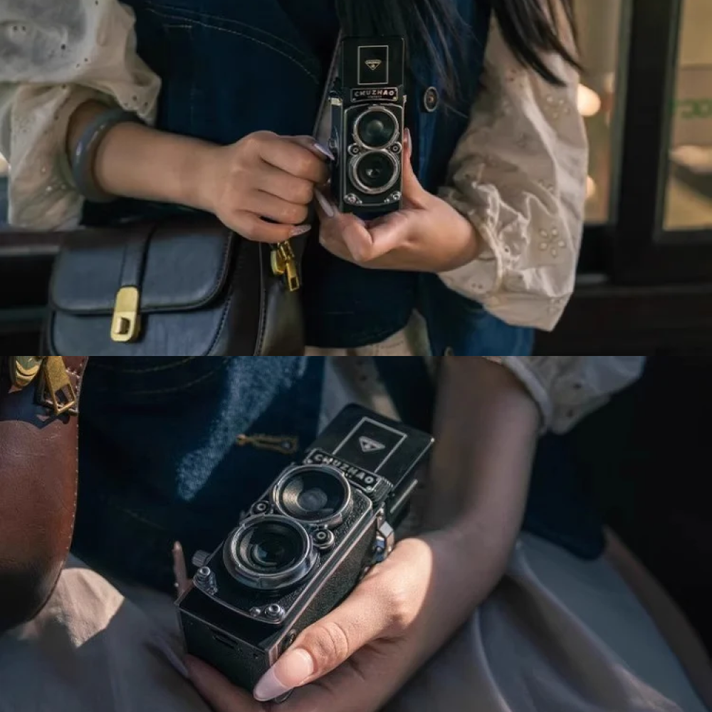Gambar produk Chuzhao Kamera Vintage Retro Digital Camera Dual Reflex FHD 1080P 12MP - CZ832