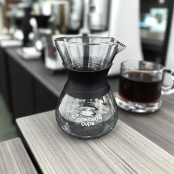 Gambar produk One Two Cups Coffee Server Chemex Drip Pour Over Borosilicate Glass 400ml - SE111