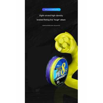 Gambar produk TaffSPORT Senar Pancing PE 8 Braided Strand Fishing Line 100M 8.0 - X8