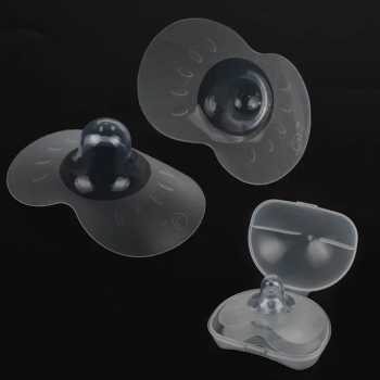 Gambar produk HC Pelindung Puting ASI Breastfeeding Nipple Sillicon Protector 1 Pair M - HMN002