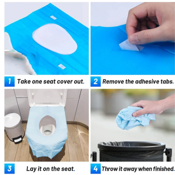 Gambar produk FMA Disposable Toilet Seat Covers for Travel Public Bathrooms 10PCS - FM-FF13
