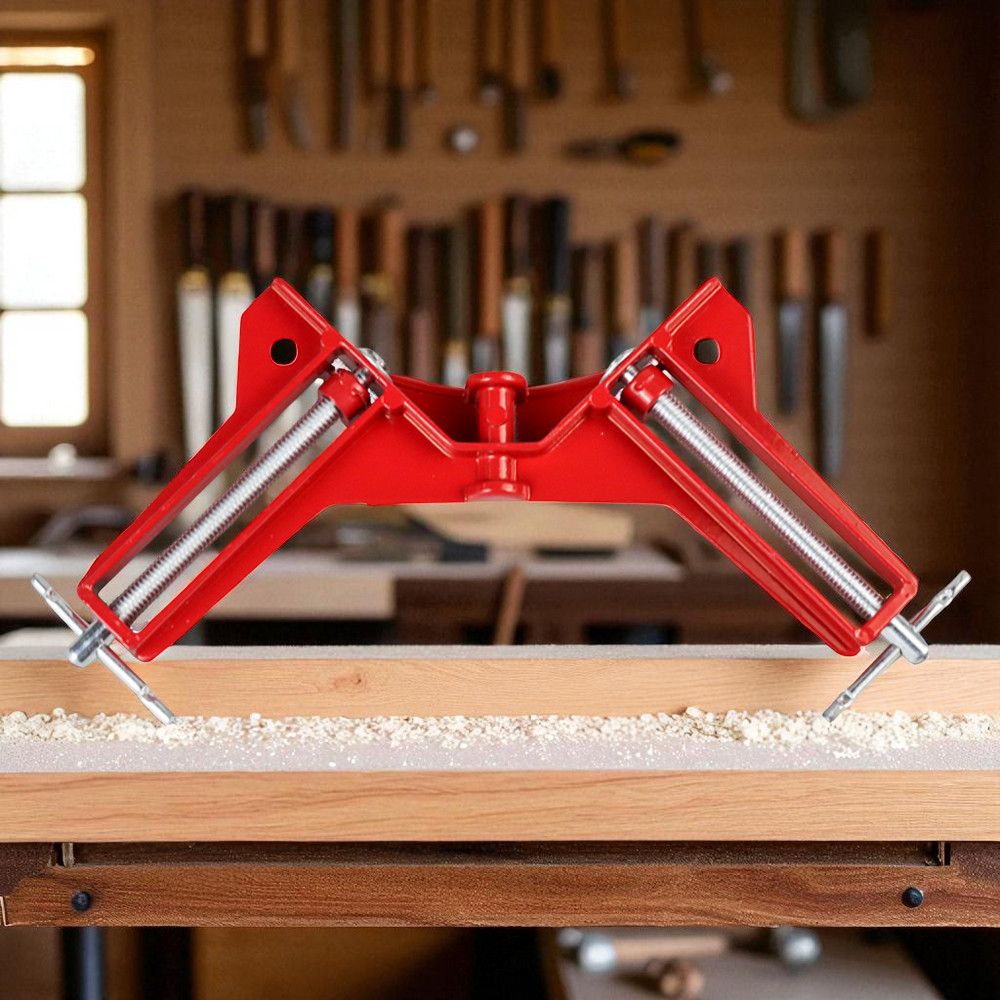 Gambar produk Taffware Corner Clamp Penjepit Sudut Frame Kayu Angle 90 Derajat 75mm - ZK147