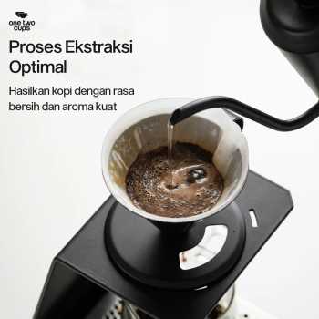 One Two Cups Kertas Saringan Kopi Filter Paper V60 2-4 Cups 100 PCS - V02 Gambar produk One Two Cups Kertas Saringan Kopi Filter Paper V60 2-4 Cups 100 PCS - V02