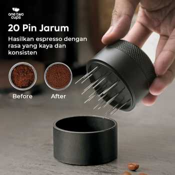 Gambar produk One Two Cups Jarum Kopi Espresso 20 Pin Needle Distribution Tool 53mm - ZH-6