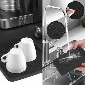 Gambar produk DRT Wadah Alas Kopi Tamper Coffee Maker Mat Silicone Tray 2in1 - D-21
