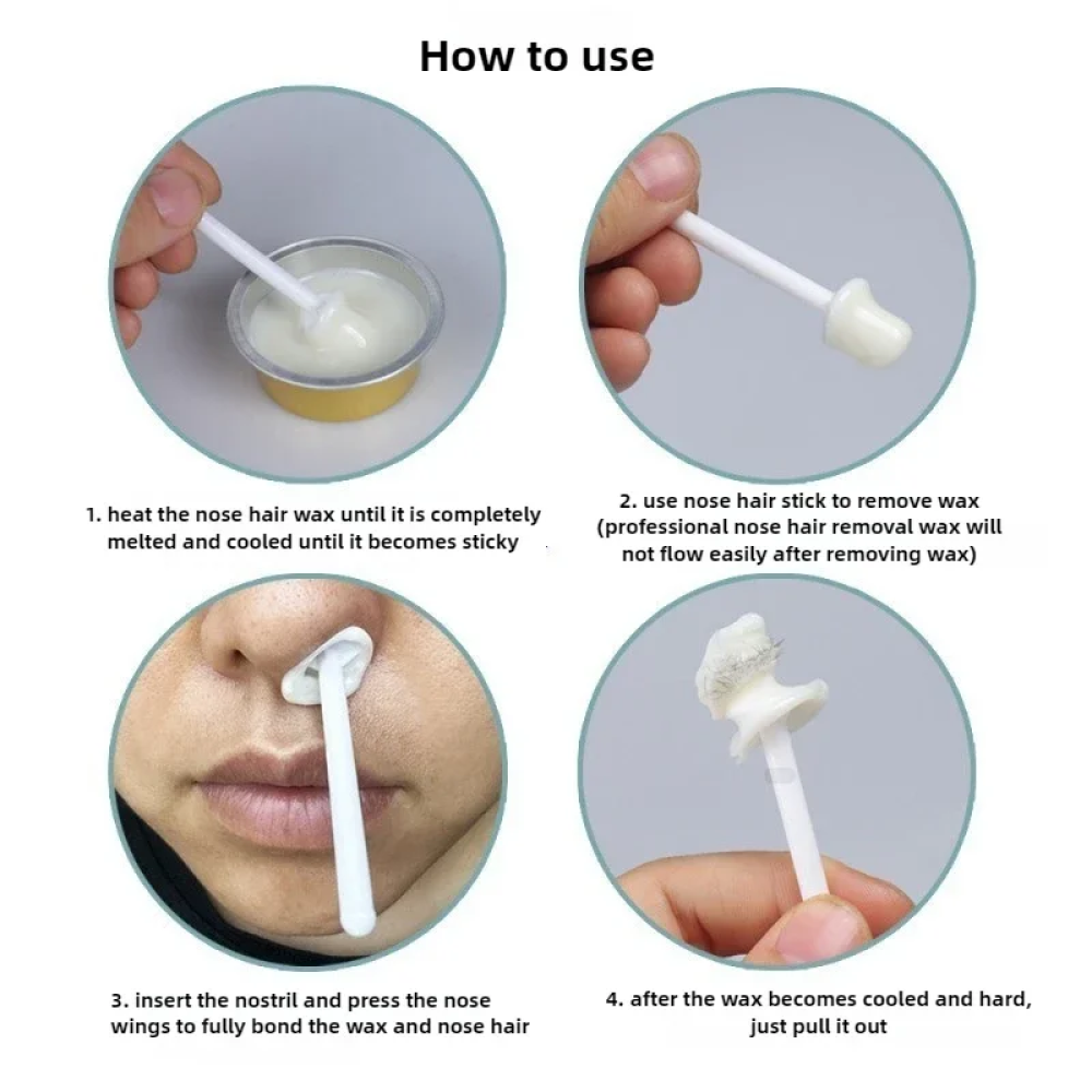 Gambar produk Dawndesslo Penghilang Bulu Hidung Hard Wax Nose Hair Removal Kit 25gr - DD643