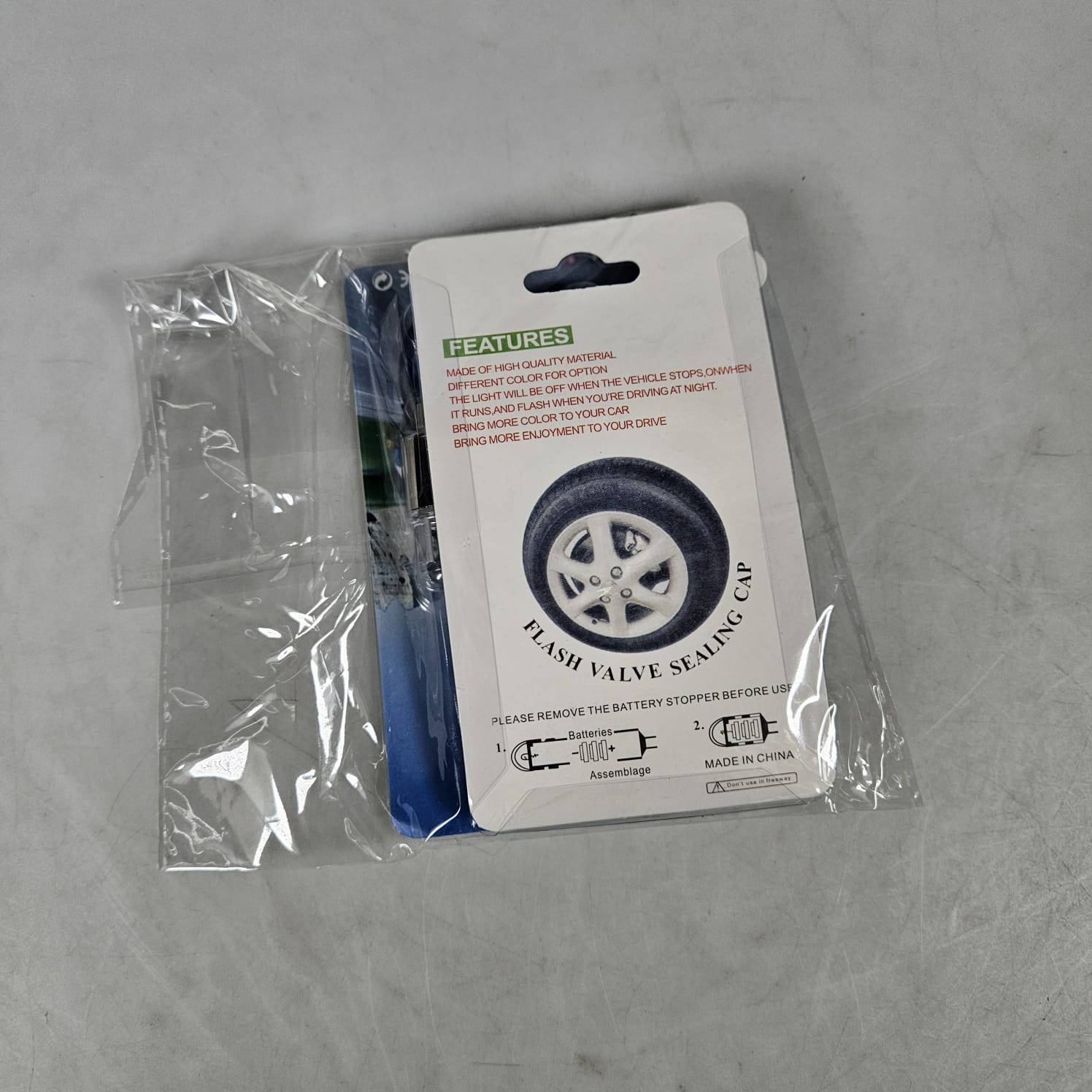 Gambar produk Fieflys Pentil Ban Motor Mobil LED Tire Air Valve Cap Lights 4PCS - AG11